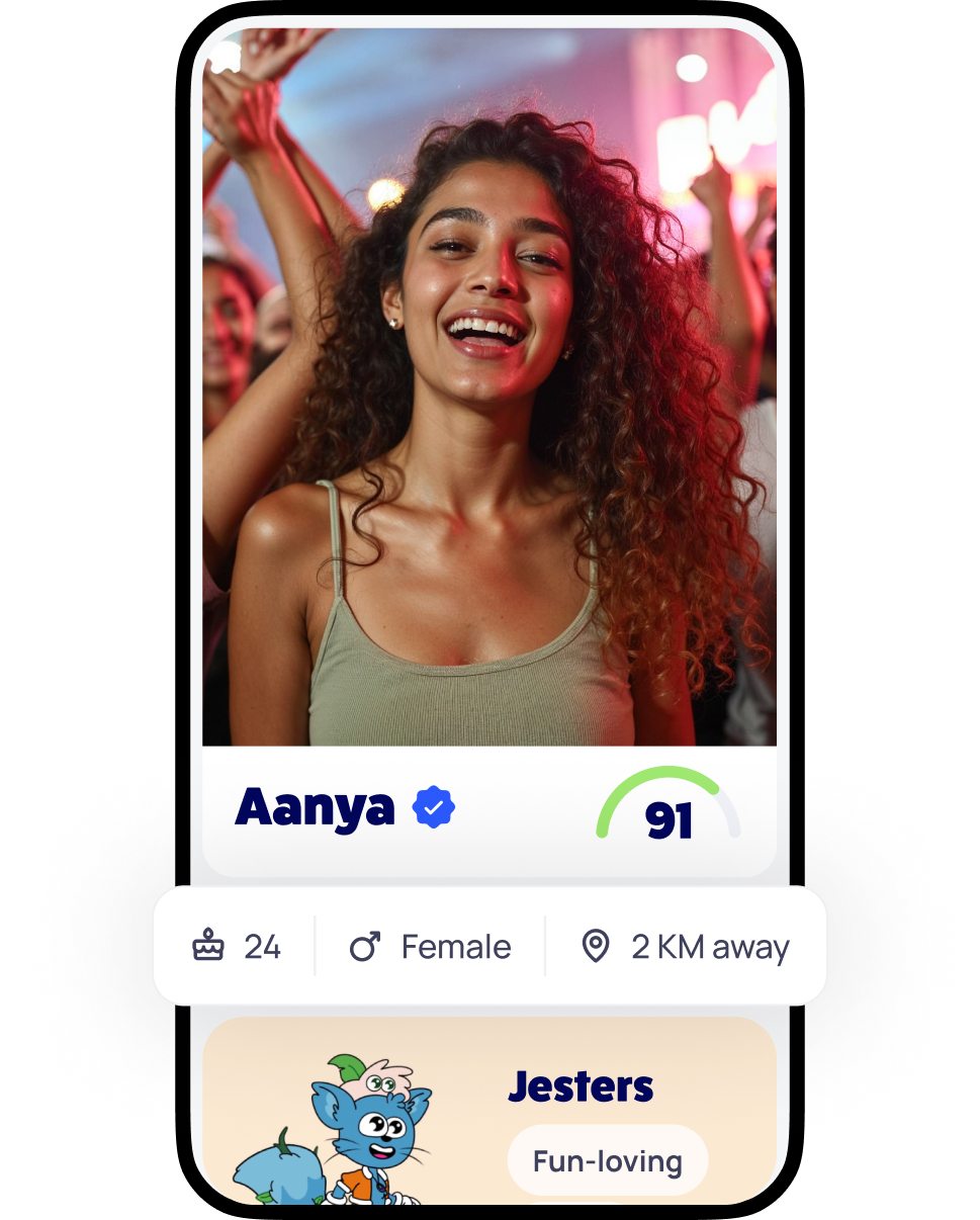 Meet people near you, who match your vibe